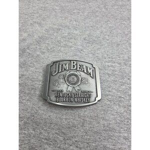 Vintage Jim Beam Kentucky Straight Bourbon Whiskey Belt Buckle